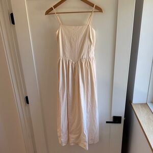 Cream midi dress